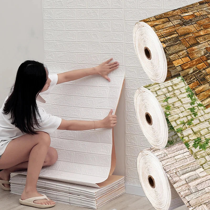 3D Brick Wall Sticker
