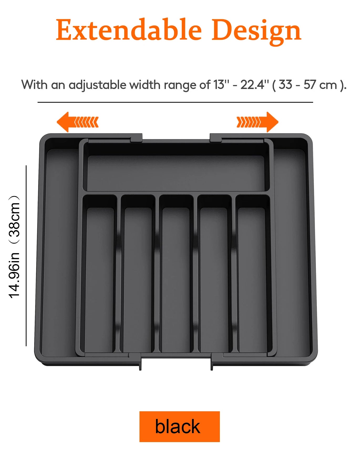Expandable Cutlery Tray - Simple and directly descriptive.